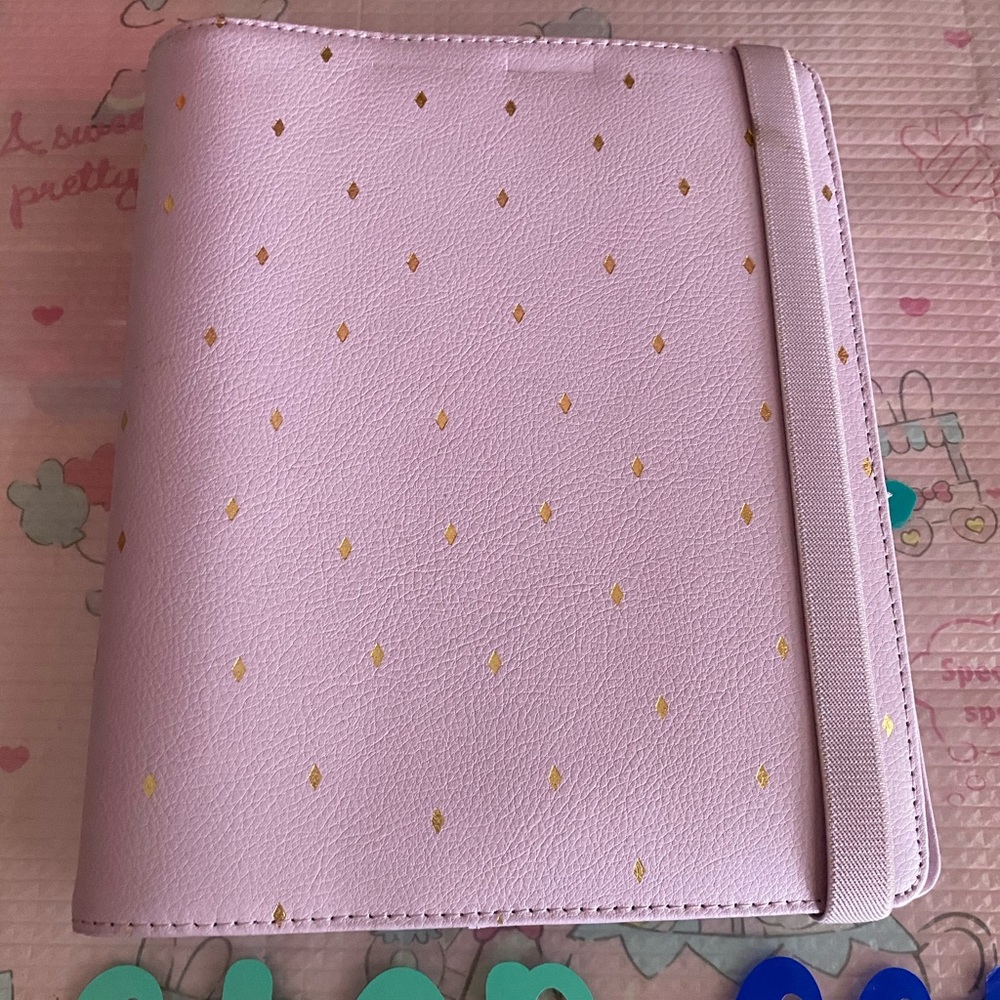 Kikki K lavender and gold large personal planner